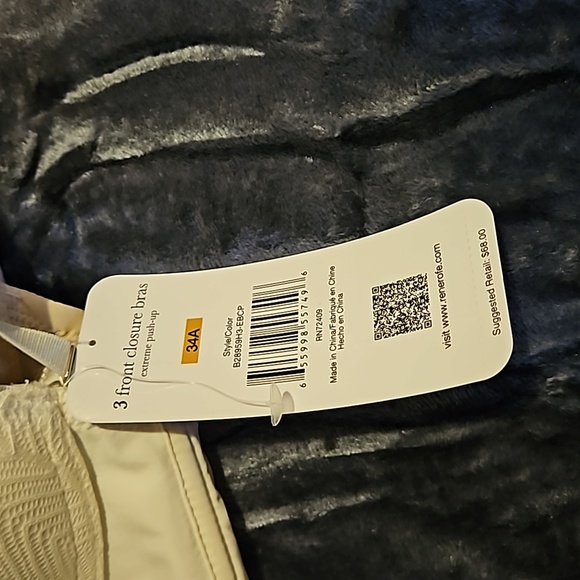 Rene Rofe - extreme push up front closure bra 34A - Picture 3 of 7